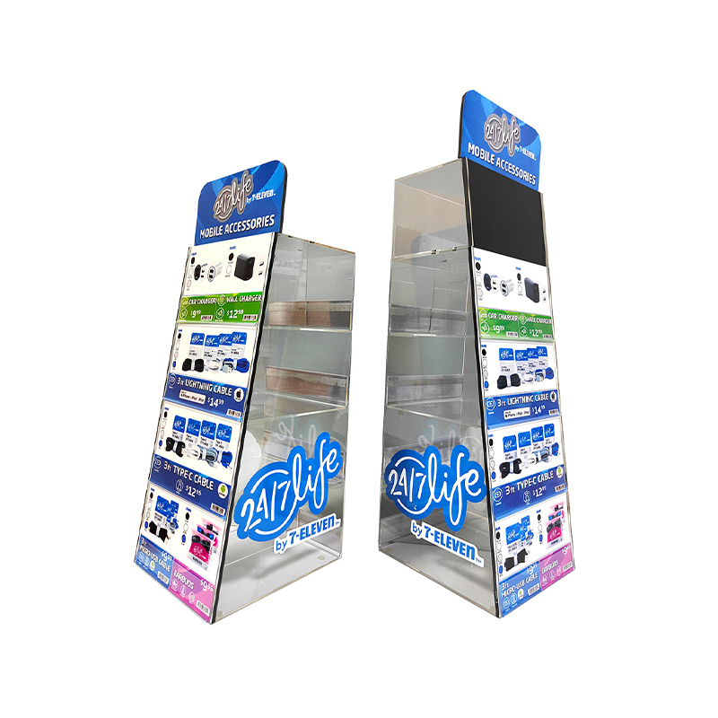 3C Consumer Electronics Display Racks, Acrylic And Chevron Board Display Racks